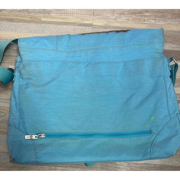 Hand-Painted Octopus Messenger Baggallini Canvas Crossbody One of one Art Tote - Picture 7 of 9